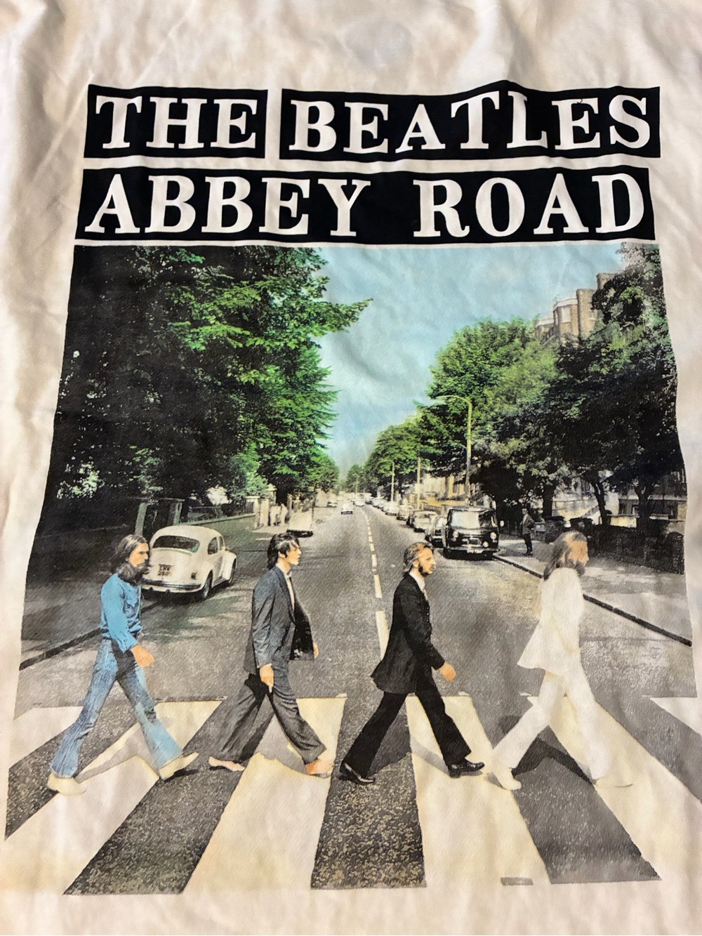 The Beatles Abbey Road Graphic Tee Size Large White Soft Band Shirt
